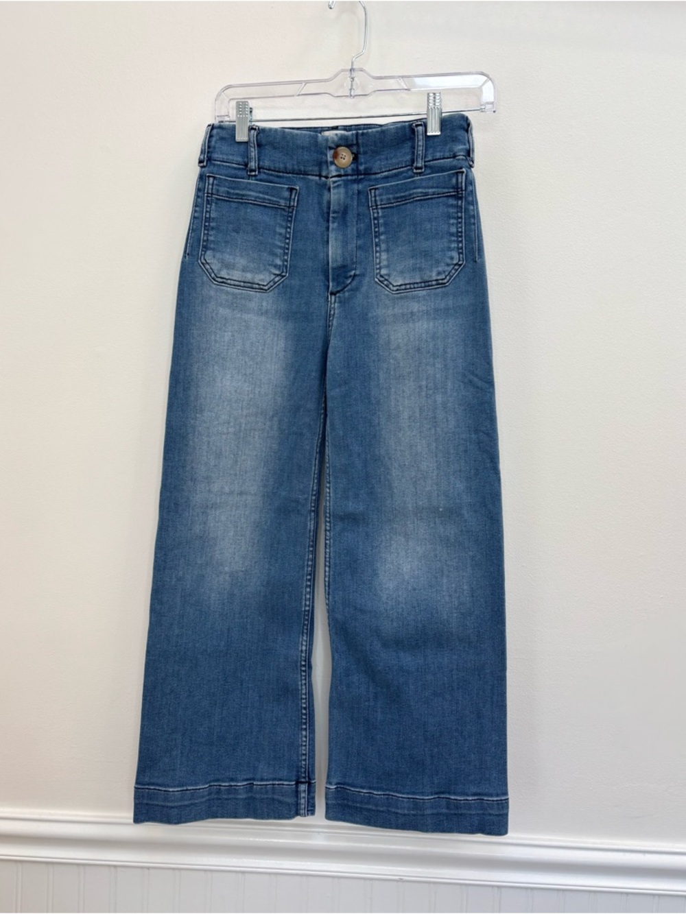 Anthropologie Maeve The Colette Crop High-Rise Wide-Leg Jeans Size 26 - Picture 6 of 13
